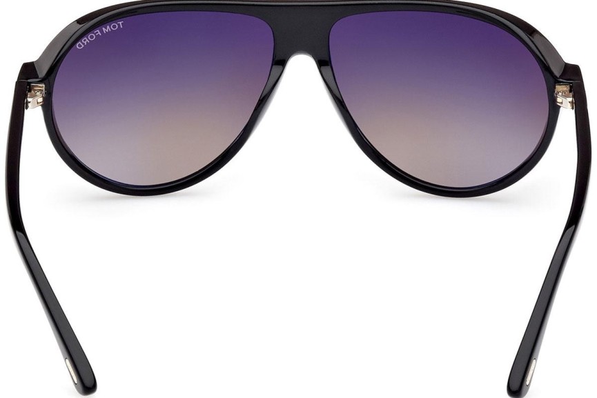 Okulary przeciwsłoneczne Tom Ford FT1023 01B Pilotki (Aviator) Czarne