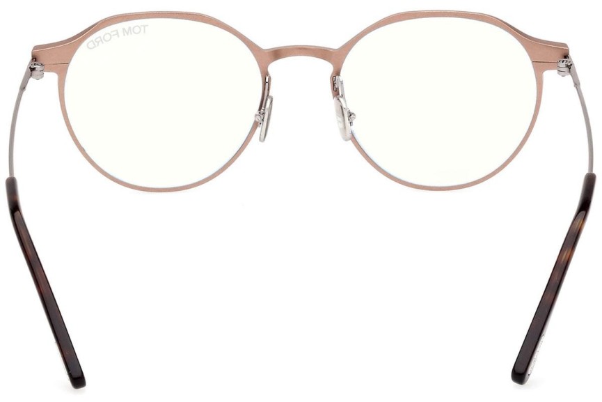 Okulary korekcyjne Tom Ford FT5866-B 035 Okrągłe Brązowe