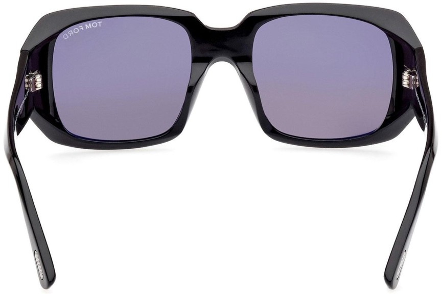 Okulary przeciwsłoneczne Tom Ford FT1035-N 01A Kwadratowe Czarne