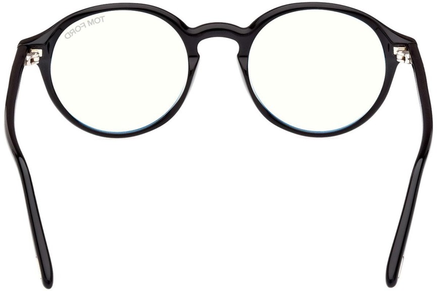 Okulary korekcyjne Tom Ford FT5867-B 001 Okrągłe Czarne