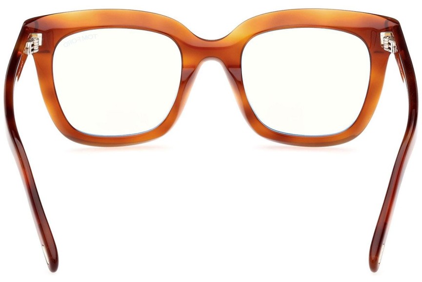 Okulary korekcyjne Tom Ford FT5880-B 053 Kwadratowe Brązowe