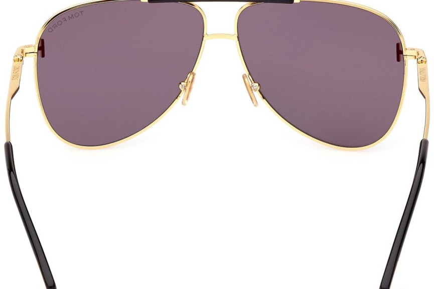 Okulary przeciwsłoneczne Tom Ford FT1018 30A Pilotki (Aviator) Złote