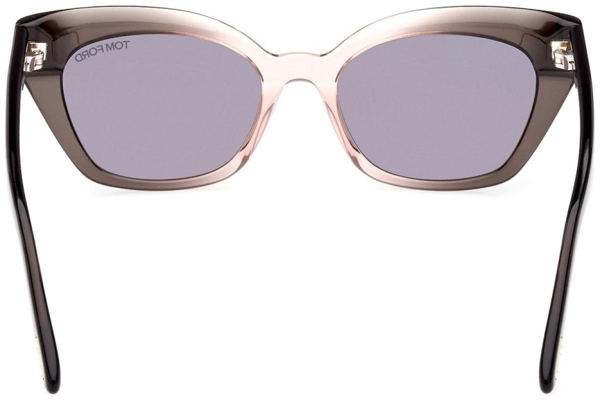 Okulary przeciwsłoneczne Tom Ford FT1031 20J Kocie oczy Szare