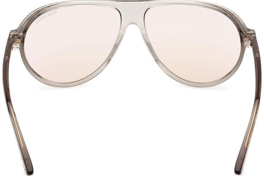 Okulary przeciwsłoneczne Tom Ford FT1023 93E Pilotki (Aviator) Szare