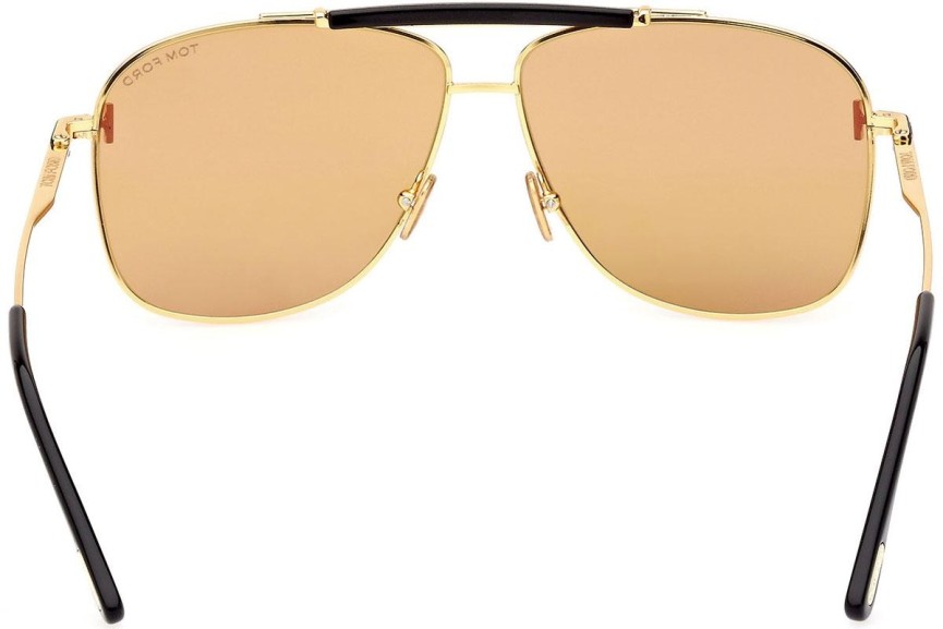 Okulary przeciwsłoneczne Tom Ford FT1017 30E Pilotki (Aviator) Złote