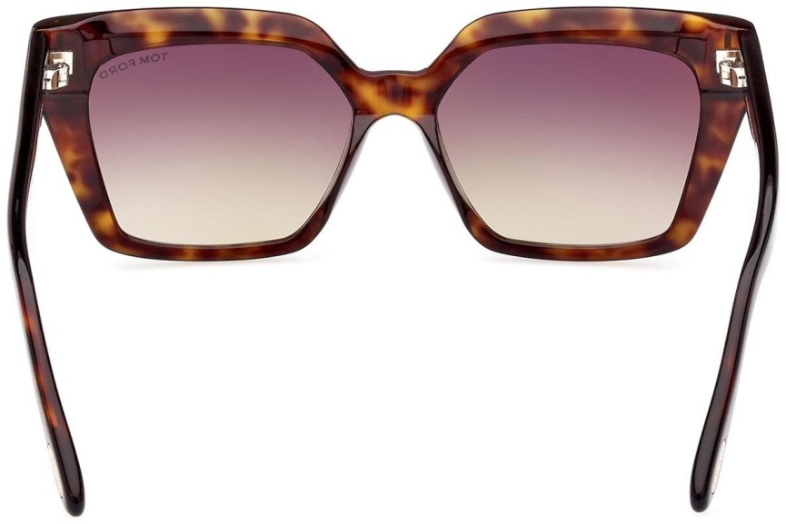 Okulary przeciwsłoneczne Tom Ford FT1030 52F Kocie oczy Havana