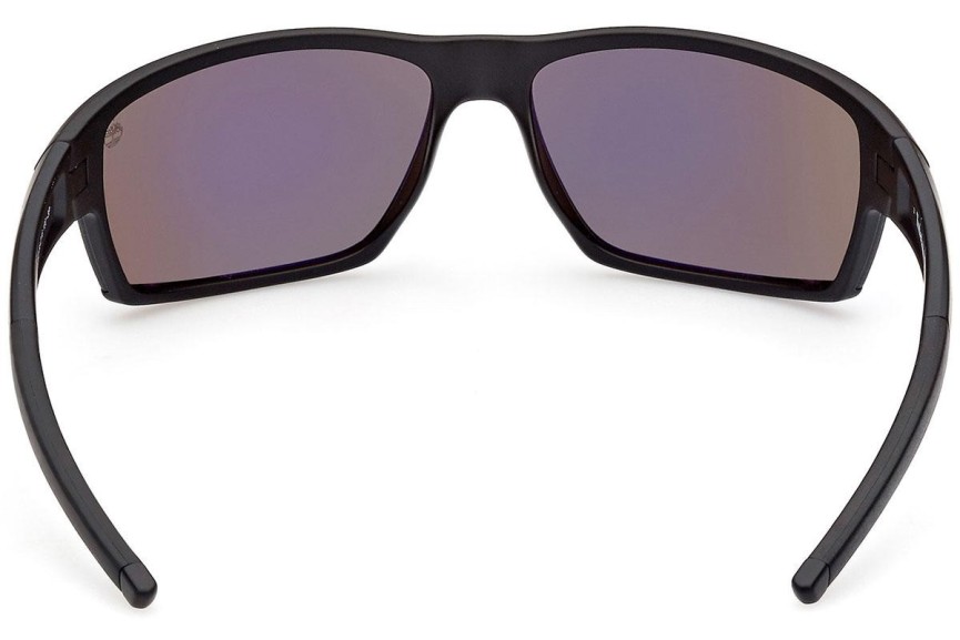 Okulary przeciwsłoneczne Timberland TB9308 02D Polarized Prostokątne Czarne