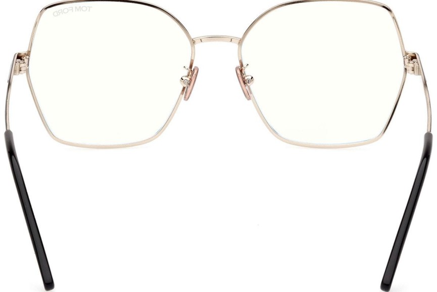 Okulary korekcyjne Tom Ford FT5876-B 032 Kocie oczy Złote