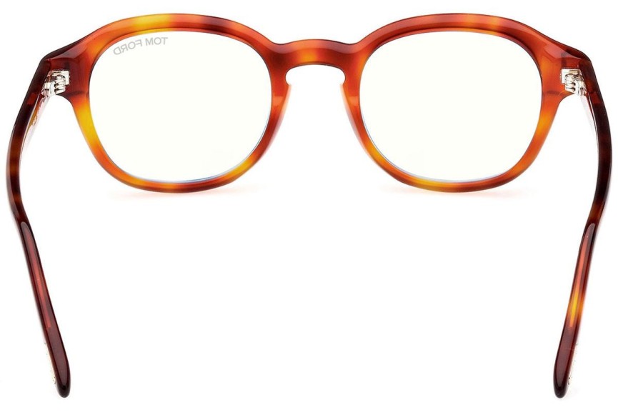 Okulary korekcyjne Tom Ford FT5871-B 053 Okrągłe Havana