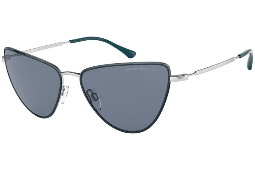 Okulary przeciwsłoneczne Emporio Armani EA2108 301587 Kocie oczy Srebrne