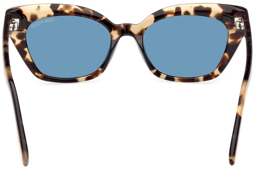 Okulary przeciwsłoneczne Tom Ford FT1031 55V Kocie oczy Havana