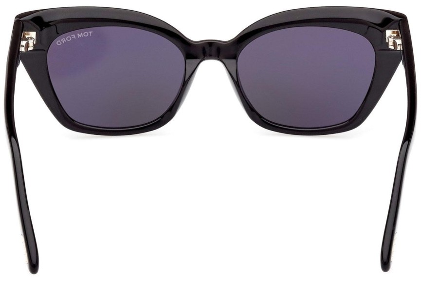 Okulary przeciwsłoneczne Tom Ford FT1031 01A Kocie oczy Czarne