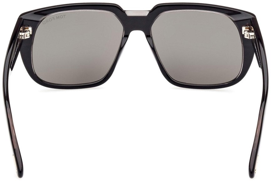 Okulary przeciwsłoneczne Tom Ford FT1025 05A Kwadratowe Czarne