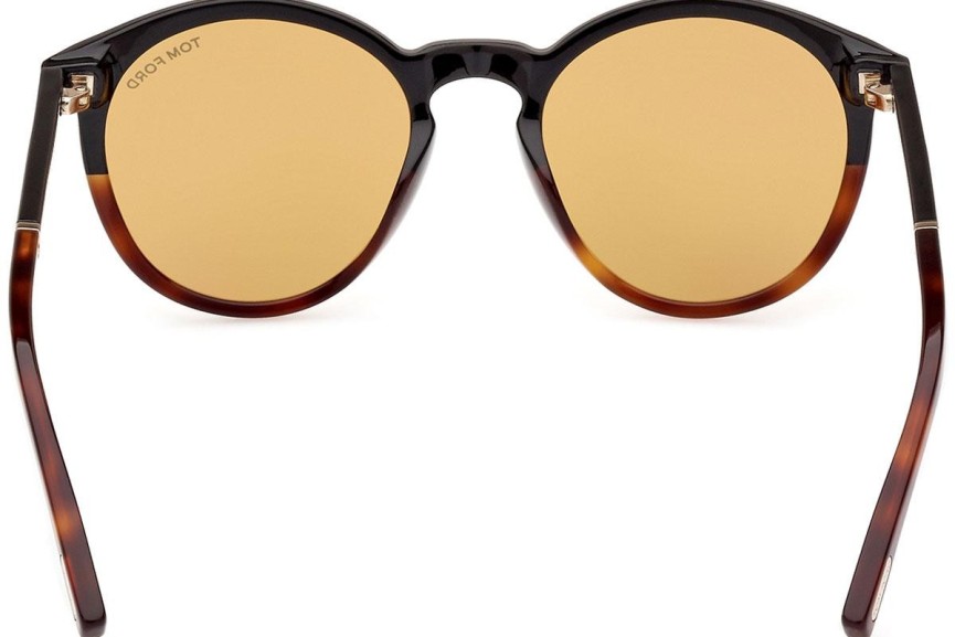 Okulary przeciwsłoneczne Tom Ford FT1021 56E Okrągłe Havana