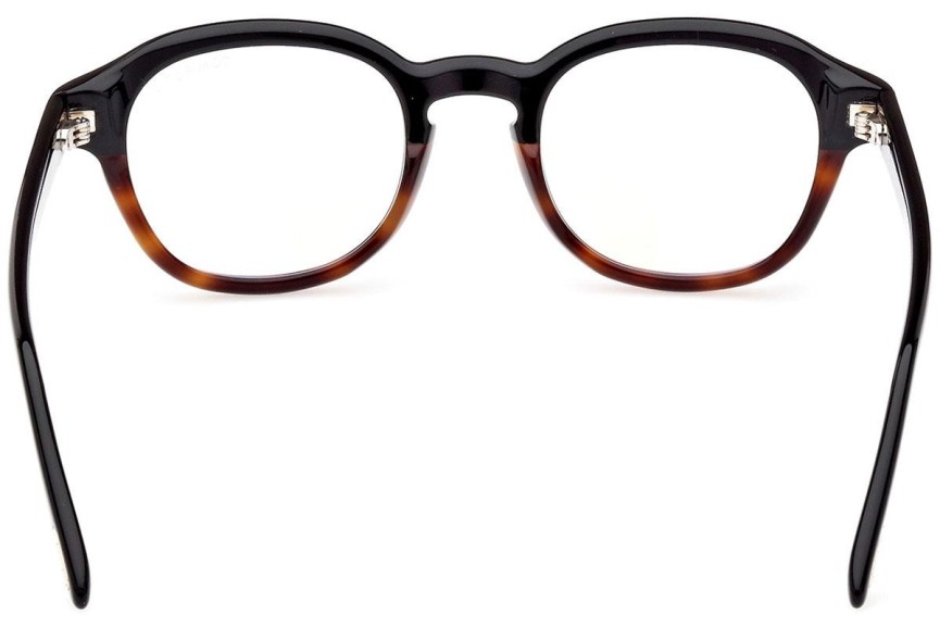 Okulary korekcyjne Tom Ford FT5871-B 005 Okrągłe Havana