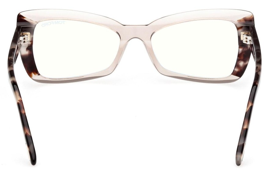 Okulary korekcyjne Tom Ford FT5879-B 057 Kocie oczy Szare