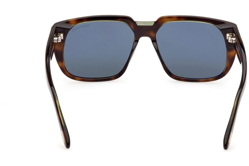 Okulary przeciwsłoneczne Tom Ford FT1025 56N Kwadratowe Havana