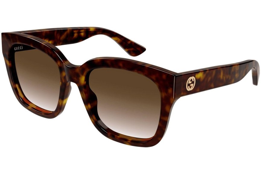 Okulary przeciwsłoneczne Gucci GG1338S 003 Kwadratowe Havana