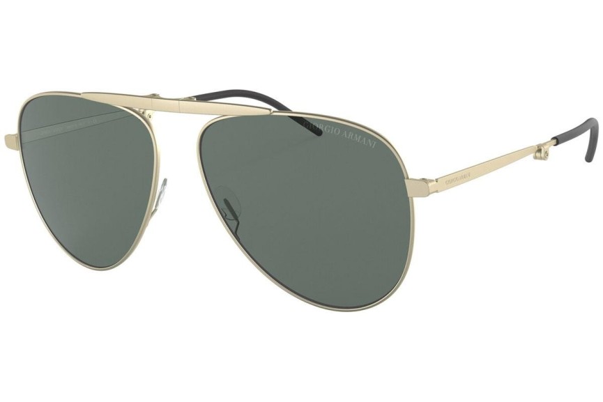 Okulary przeciwsłoneczne Giorgio Armani AR6113T 300271 Pilotki (Aviator) Złote