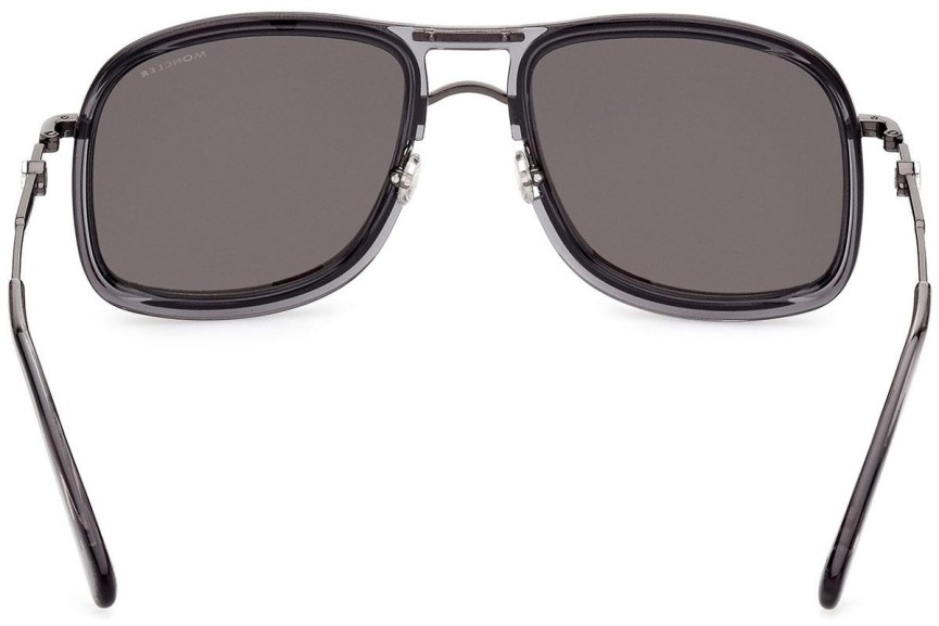 Okulary przeciwsłoneczne Moncler ML0223 01D Polarized Pilotki (Aviator) Czarne