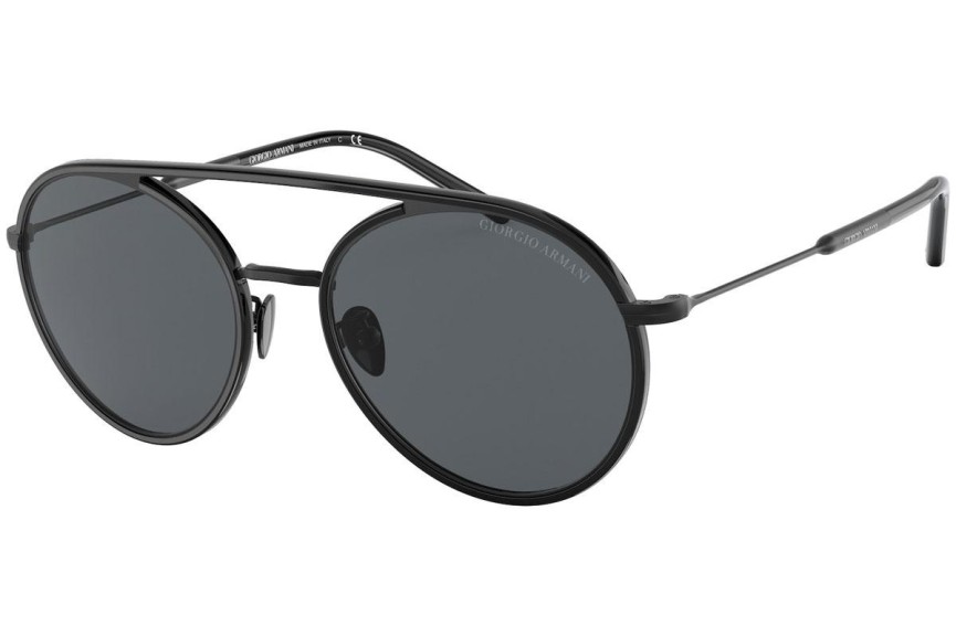 Okulary przeciwsłoneczne Giorgio Armani AR6121J 300187 Okrągłe Czarne