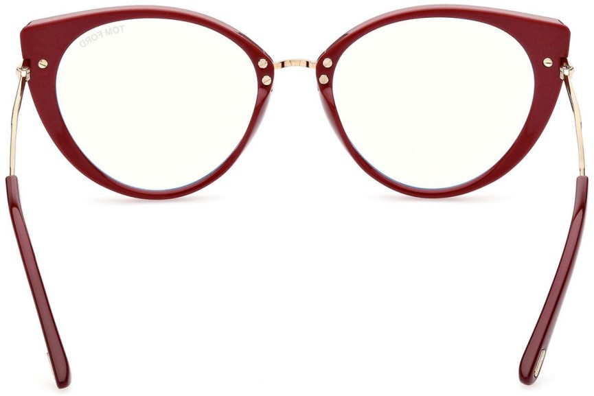 Okulary korekcyjne Tom Ford FT5815-B 074 Kocie oczy Czerwone