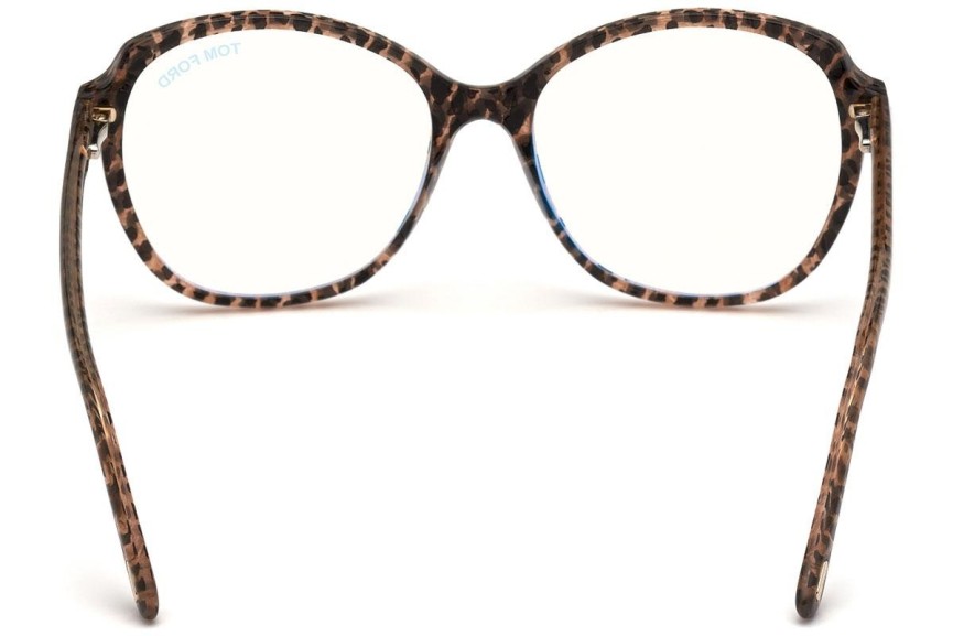 Okulary korekcyjne Tom Ford FT5708-B 055 Okrągłe Havana