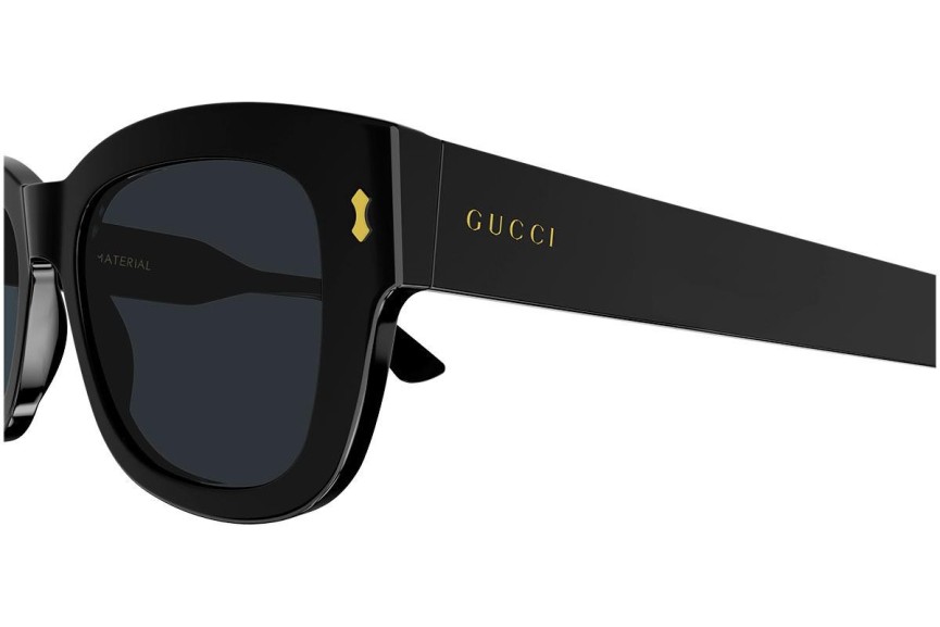 Okulary przeciwsłoneczne Gucci GG1110S 001 Kwadratowe Czarne