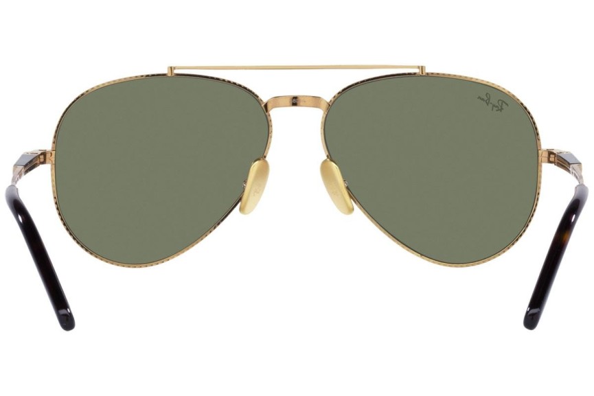 Okulary przeciwsłoneczne Ray-Ban Aviator Titanium Titanium Collection RB8225 313852 Pilotki (Aviator) Złote