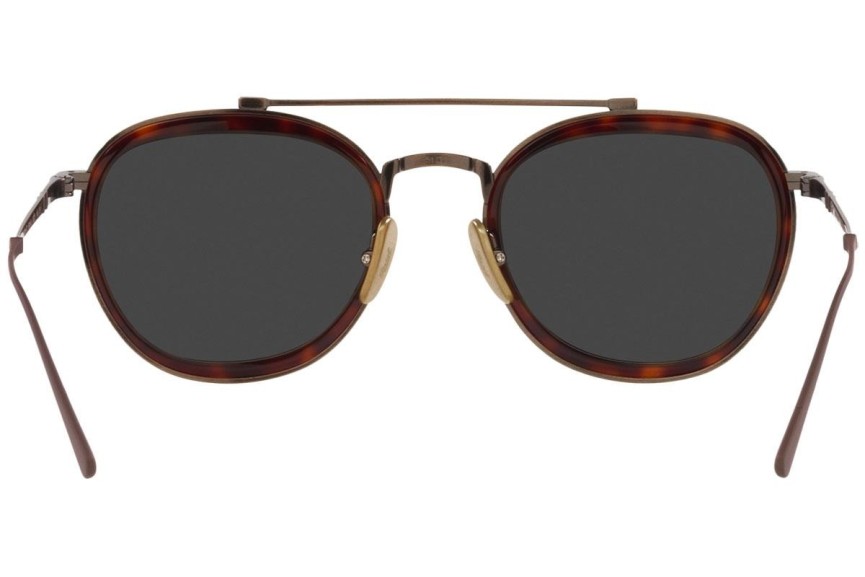 Okulary przeciwsłoneczne Persol PO5008ST 801648 Polarized Okrągłe Havana