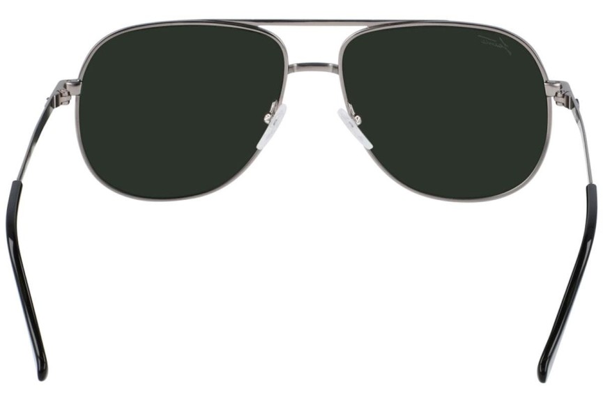 Okulary przeciwsłoneczne Lacoste L222SE 035 Pilotki (Aviator) Srebrne