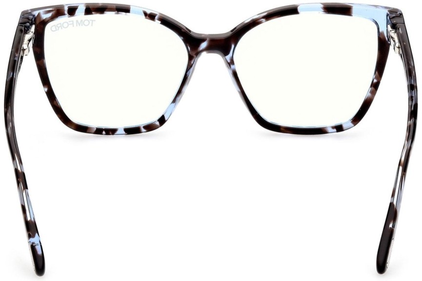 Okulary korekcyjne Tom Ford FT5812-B 055 Kocie oczy Niebieskie