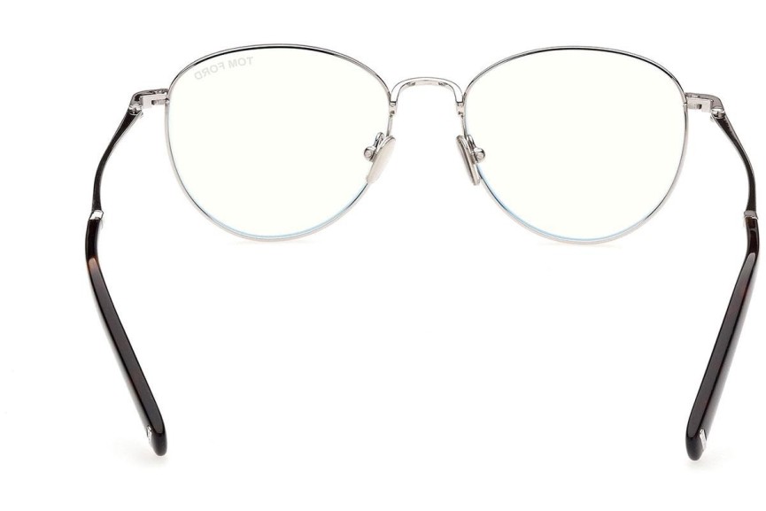 Okulary korekcyjne Tom Ford FT5749-B 016 Okrągłe Srebrne