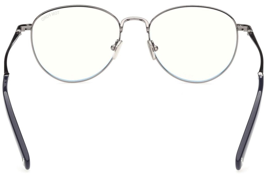 Okulary korekcyjne Tom Ford FT5749-B 012 Okrągłe Srebrne