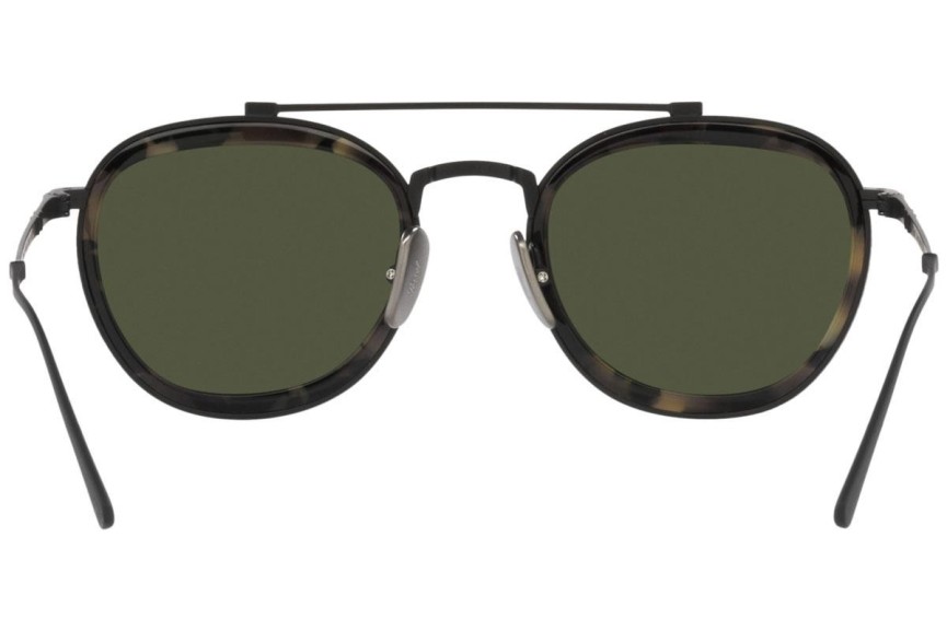 Okulary przeciwsłoneczne Persol PO5008ST 801531 Okrągłe Czarne