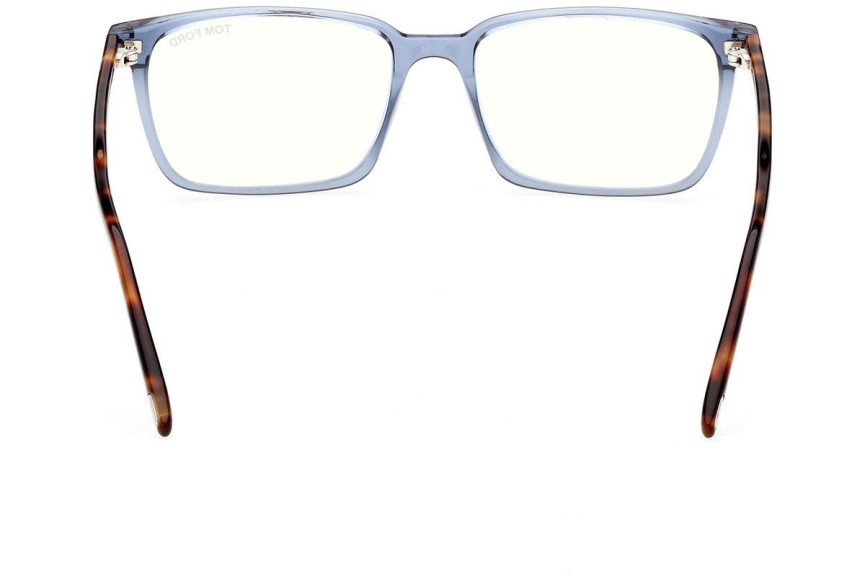 Okulary korekcyjne Tom Ford FT5802-B 090 Prostokątne Niebieskie