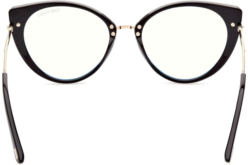 Okulary korekcyjne Tom Ford FT5815-B 001 Kocie oczy Czarne