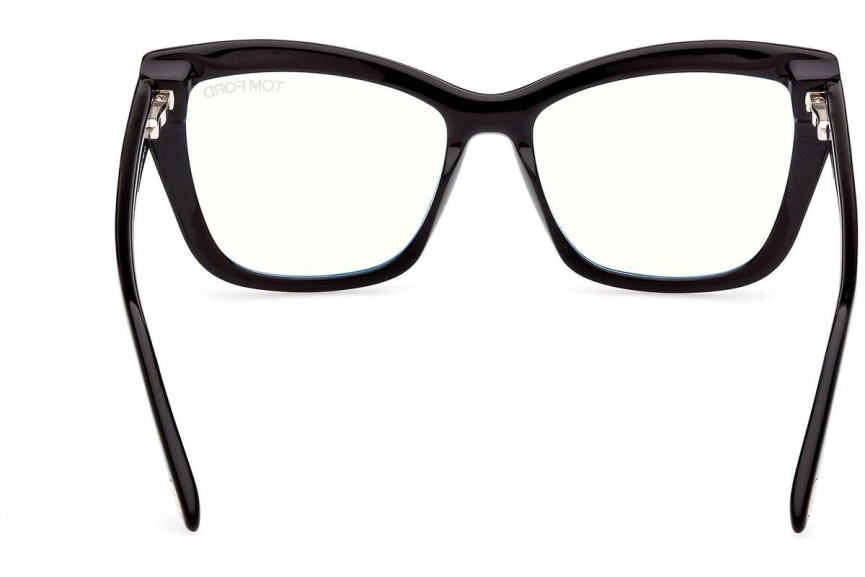 Okulary korekcyjne Tom Ford FT5826-B 001 Kocie oczy Czarne