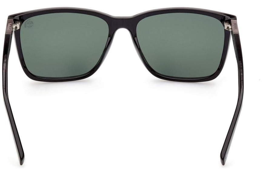 Okulary przeciwsłoneczne Timberland TB9280-H 01R Polarized Kwadratowe Czarne