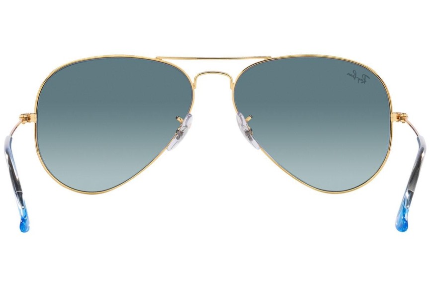 Okulary przeciwsłoneczne Ray-Ban Aviator RB3025 001/3M Pilotki (Aviator) Złote