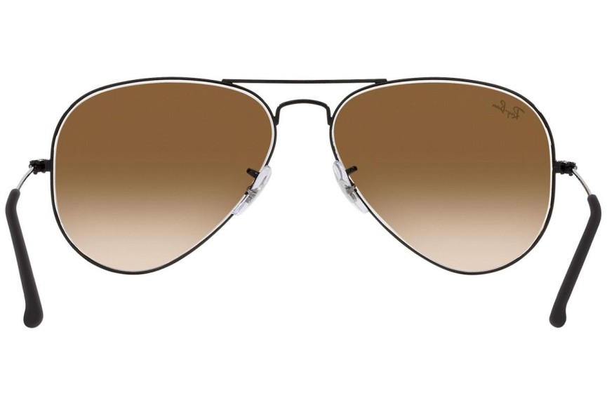 Okulary przeciwsłoneczne Ray-Ban Aviator RB3025 002/51 Pilotki (Aviator) Czarne