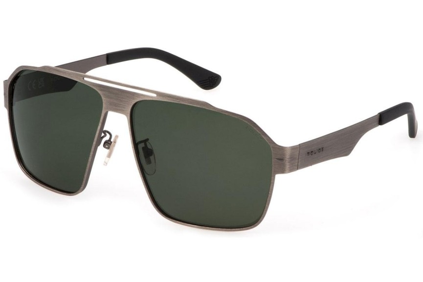 Okulary przeciwsłoneczne Police Summit 1 SPLL08 I47P Polarized Kwadratowe Brązowe