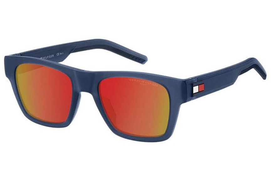 Okulary przeciwsłoneczne Tommy Hilfiger TH1975/S FLL/B8 Kwadratowe Niebieskie