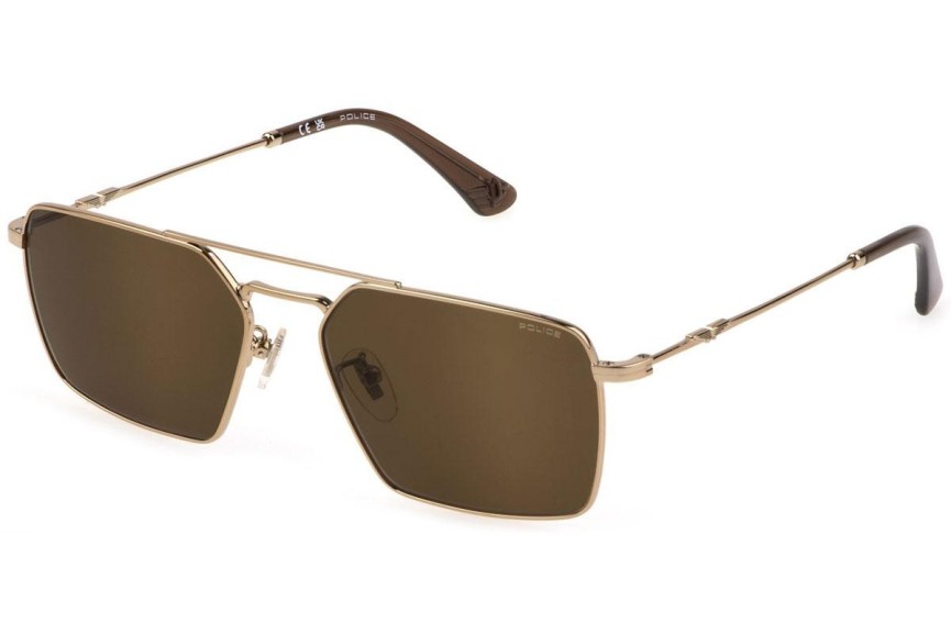 Okulary przeciwsłoneczne Police Origins Lite 15 SPLL07 08FF Pilotki (Aviator) Złote