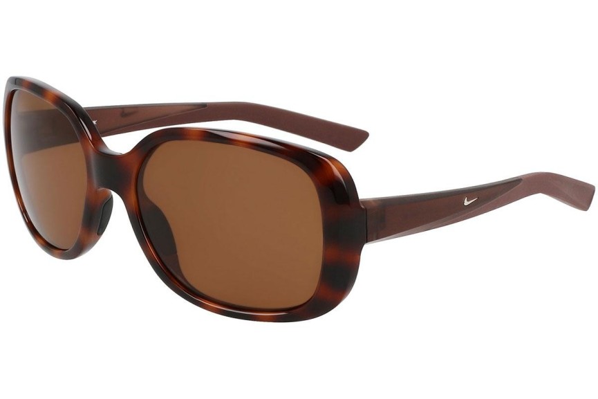 Okulary przeciwsłoneczne Nike Audacious S FD1883 220 Kwadratowe Havana