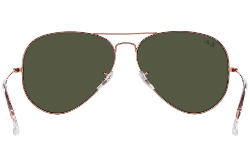 Okulary przeciwsłoneczne Ray-Ban Aviator RB3025 920231 Pilotki (Aviator) Złote