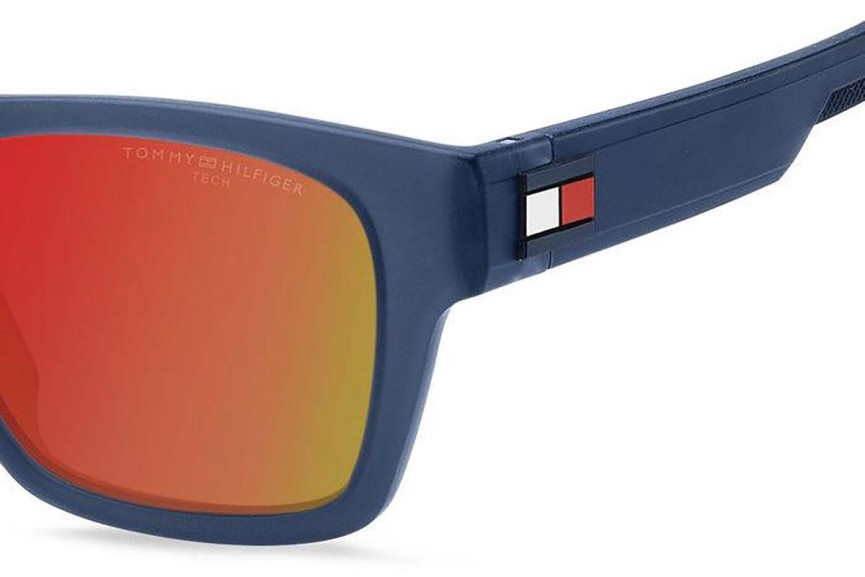 Okulary przeciwsłoneczne Tommy Hilfiger TH1975/S FLL/B8 Kwadratowe Niebieskie