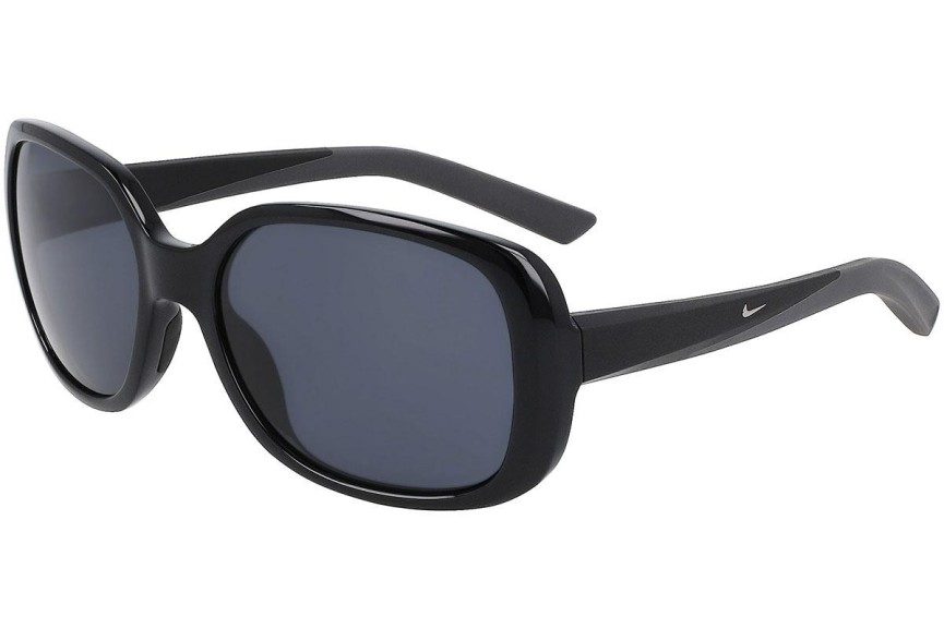 Okulary przeciwsłoneczne Nike Audacious S FD1883 010 Kwadratowe Czarne