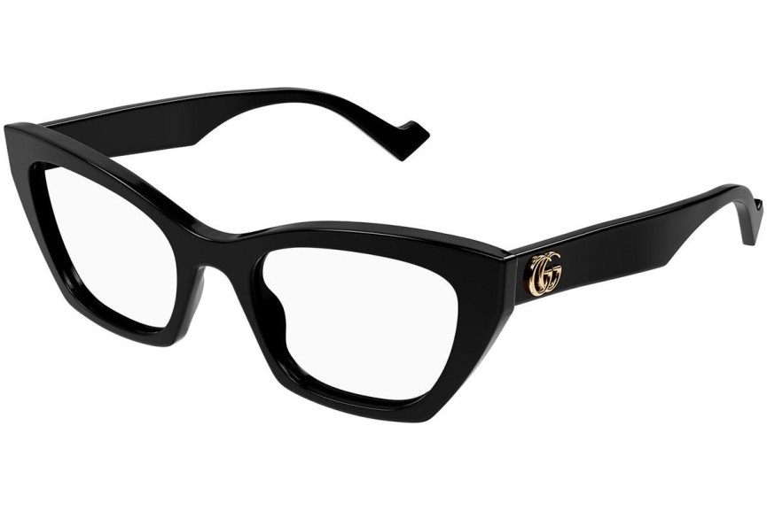 Okulary korekcyjne Gucci GG1334O 001 Kocie oczy Czarne