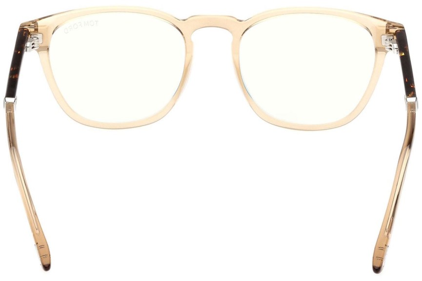 Okulary korekcyjne Tom Ford FT5890-B 047 Okrągłe Brązowe